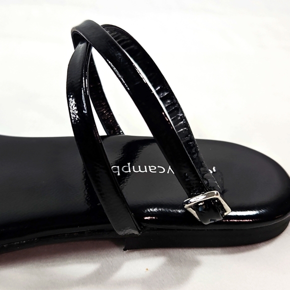 Jeffrey Campbell Black LLC FLAT TOE RING Sandals Size 6 NWT - Picture 5 of 8